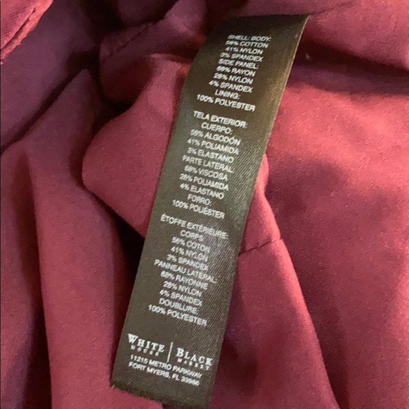 WHITE HOUSE BLACK MARKET MAROON BLAZER JACKET - Picture 5 of 9
